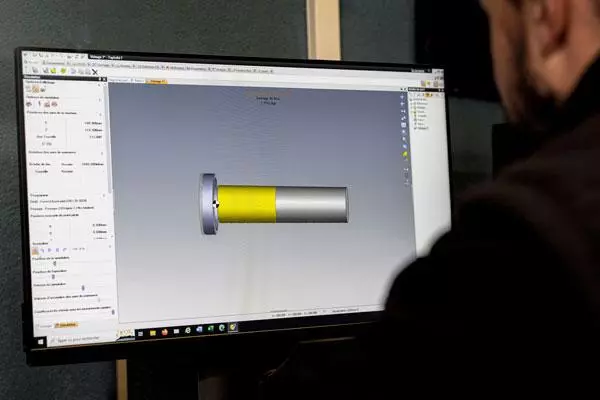 Plan 3D pour pièce à décolleter Un besoin en décolletage ou usinage ? faites nous passer vos plans, ou confier nous vos besoins, conception, fabrication...